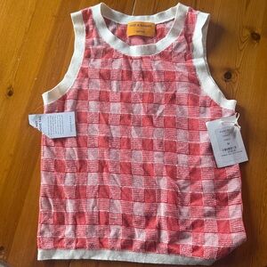 NWT Guest in Residence Gingham Top